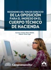 Portada de Resúmenes del tercer ejercicio de la oposición para el ingreso en el Cuerpo Técnico de Hacienda