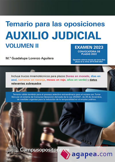 Temario para las oposiciones de Auxilio judicial 2023 (II)