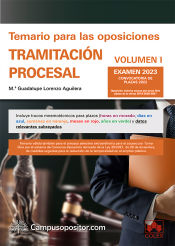 Portada de Temario para las oposiciones de Tramitación procesal 2023 (I)