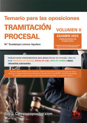 Portada de Temario para las oposiciones de Tramitación procesal 2023 (II)