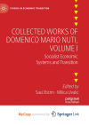 Collected Works of Domenico Mario Nuti, Volume I