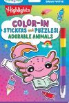 Color-In Stickers and Puzzles! Adorable Animals