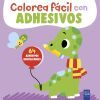 Colorea f&aacute;cil con adhesivos. Dinosaurio