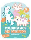Coloreamos sin salirnos. Dinosaurios
