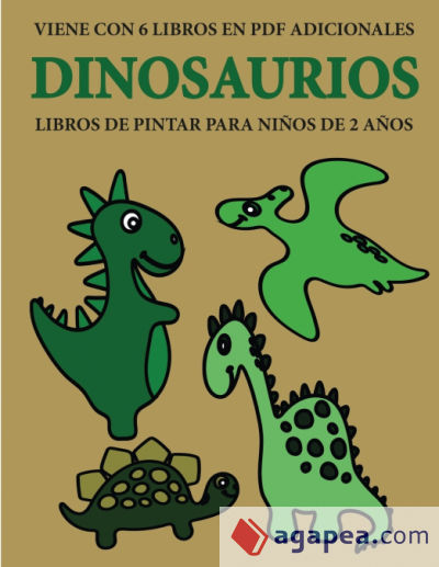 Libros de pintar para niños de 2 años (Dinosaurios)