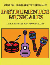 Portada de Libros de pintar para niños de 2 años (Instrumentos musicales)