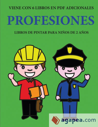 Libros de pintar para niños de 2 años (Profesiones)