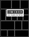 Comic Book 18 Panel: Templates Comic Blank Book Panel Strip, Comic Book Drawing, Design Sketchbook Journal, Artist's Notebook, Strips Carto