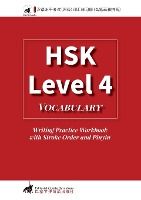 Portada de HSK 4 Vocabulary Writing Practice Workbook with Stroke Order and Pinyin