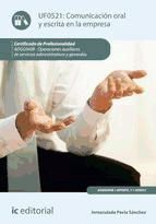 Portada de Comunicación oral y escrita en la empresa. ADGG0408 (Ebook)