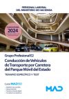 Conducción de Vehículos de Transporte por Carretera del Parque Móvil del Estado (Grupo Profesional E2). Temario específico y test. Ministerio de Hacienda