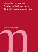 Portada de Análisis de la financiación de la actividad emprendedora