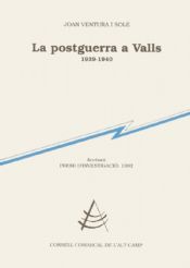 Portada de La postguerra a Valls (1939-1940)