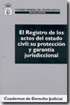 Portada de El Registro de los actos del estado civil