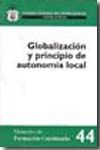 Portada de Globalización y principio de autonomía local