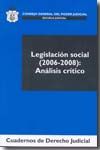 Portada de Legislación social (2006-2008)