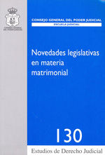 Portada de Novedades legislativas en materia matrimonial