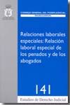 Portada de Relaciones laborales especiales