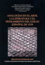 Portada de Analogías en el arte, la literatura y el pensamiento del exilio español de 1939