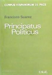 Portada de Defensio fidei. T.3. Principatus politicus o la soberanía popular