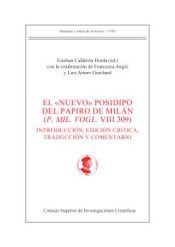 Portada de El "nuevo" Posidipo del papiro de Milán (P. Mil. Vogl. VIII 309): Introducción, edición crítica, traducción y comentario