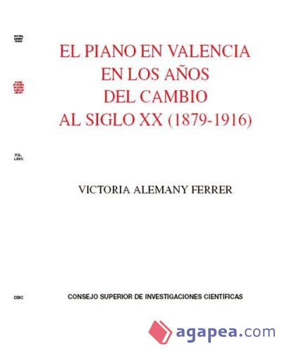 El piano en Valencia en los años del cambio al siglo XX (1879-1916) (Ebook)