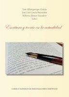 Portada de Escritura y teoría en la actualidad (Ebook)