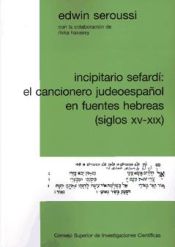 Portada de Incipitario sefardí: el cancionero judeoespañol en fuentes hebreas (siglos XV-XIX)