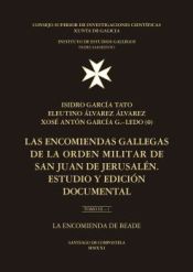 Portada de Las encomiendas gallegas de la Orden Militar de San Juan de Jerusalén : estudio y edición documental. Tomo III, La encomienda de Beade