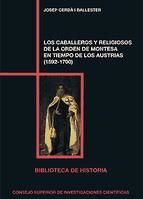 Portada de Los caballeros y religiosos de la Orden de Montesa en tiempos de los Austrias (1592-1700) (Ebook)