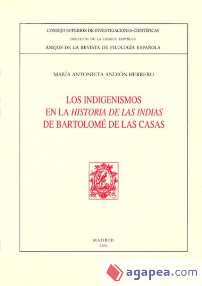 Los indigenismos en la Historia de las Indias de Bartolomé de las Casas