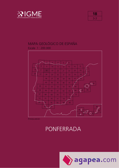 Mapa geológico de España, escala 1:200.000 : Ponferrada, hoja 18, 3-3