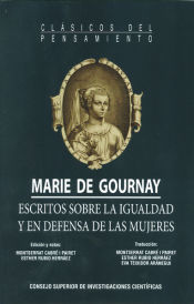 Portada de Marie de Gournay. Escritos sobre la igualdad y en defensa de las mujeres