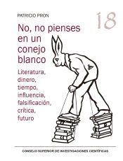 Portada de No, no pienses en un conejo blanco : literatura, dinero, tiempo, influencia, falsificación, crítica, futuro