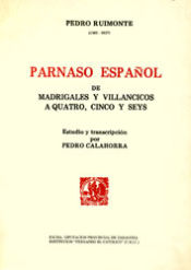 Portada de Parnaso español de madrigales y villancicos