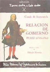 Portada de Relación y documentos de gobierno del Virrey del Perú, José A. Manso de Velasco, Conde de Superunda (1745-1761)