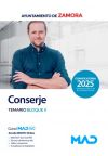 Conserje. Temario Bloque II. Ayuntamiento de Zamora