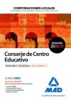 Conserje De Centro Educativo De Corporaciones Locales. Temario General Volumen 2