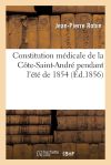 Constitution médicale de la Côte-Saint-André pendant l'été de 1854