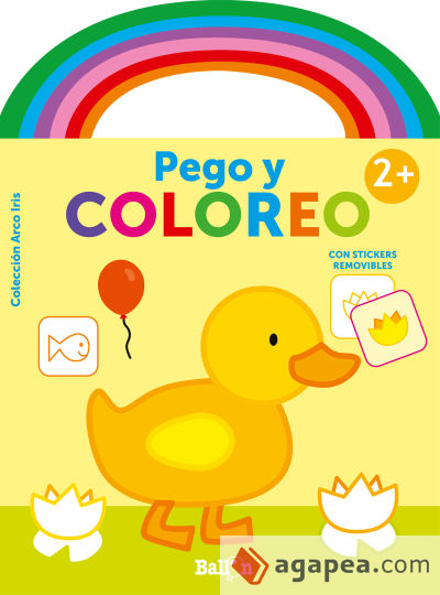 ARCO IRIS - PEGO Y COLOREO +2 PATO