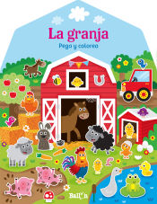 Portada de Casitas - La granja pega y colorea