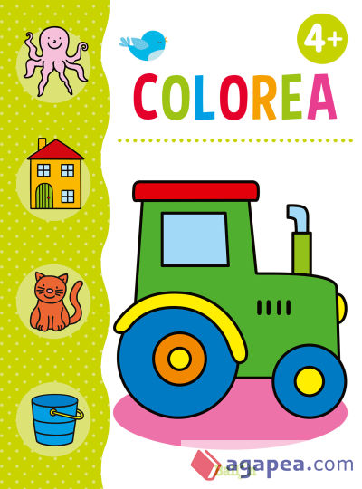 Colorea + lápices de colores +4