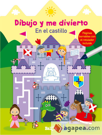 Castillo Libro para colorear y dibujar para niños de 3 a 8 años