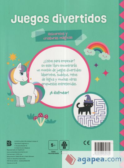 JUEGOS DIVERTIDOS-UNICORNIOS Y C.MÁGICAS