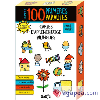 LES MEVES 100 PRIMERES PARAULES - CARTES D'APRENENTATGE BILINGÜES