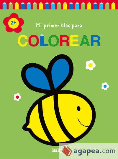 MI PRIMER BLOC PARA COLOREAR ABEJA +2