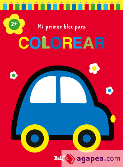 MI PRIMER BLOC PARA COLOREAR COCHE +2