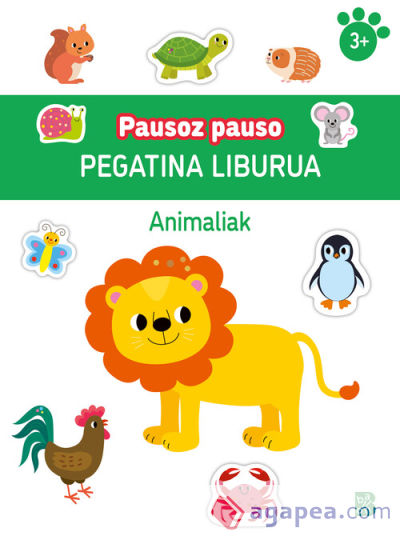 PAUSOZ PAUSO – PEGATINA LIBURUA -ANIMALIAK