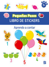 Portada de PEQUEÑOS PASOS LIBRO DE STICKERS-APRENDO A CONTAR