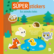 Portada de SUPER STICKERS LOS ANIMALES BEBE